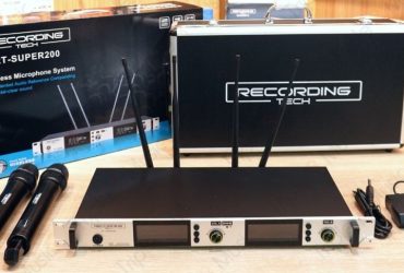 RECORDING TECH RT SUPER200 WIRELESS MICROPHONE – 2 CHANEL MIC WIRELESS – SUPER200 ONLY ORIGINAL GARANSI RESMI