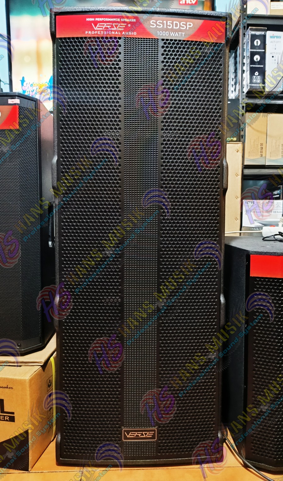 VERSE SS15DSP PROFESSIONAL AUDIO / VERSE SS15 DSP – 1000W, Active Speaker 2×15 – Original Official Warranty